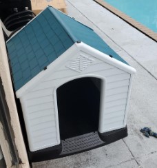 Confidence Pet Large Waterproof Plastic Dog Kennel Outdoor House Green